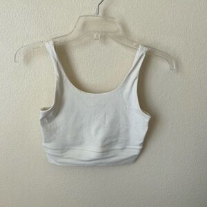 Nike Women’s Yoga Luxe Infinalon Crop Top Cream Size XS Activewear Athletic